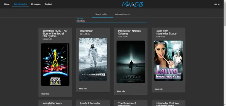 MovieDB screenshot