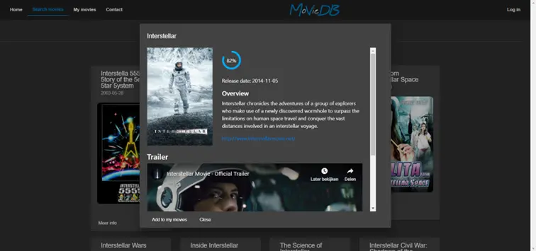 MovieDB screenshot